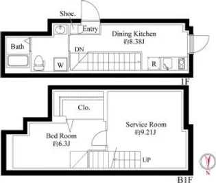 ファーヴァル代々木上原の間取り