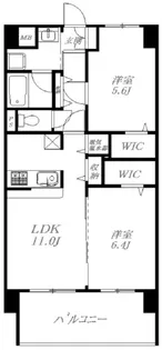フローリッシュSI【8階】の間取り