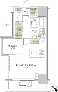 ザ・パークハビオ江古田【8階】の間取り