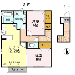 プレミアHII【2階】の間取り