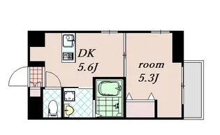 エステムコート京都西院【2階】の間取り