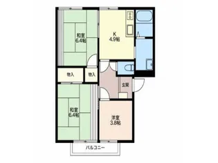 グレートタウン立川 C【1階】の間取り