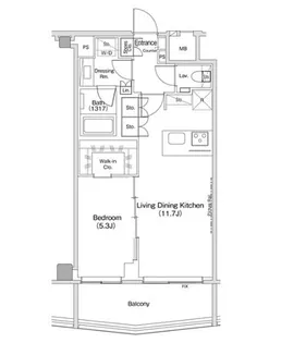 ザ・パークハビオ渋谷クロス【8階】の間取り