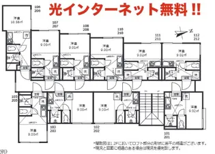 フォース新小岩【2階】の間取り