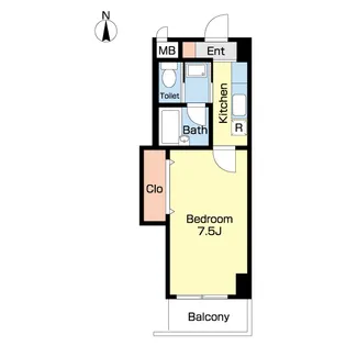 アーバンパレス池尻【6階】の間取り