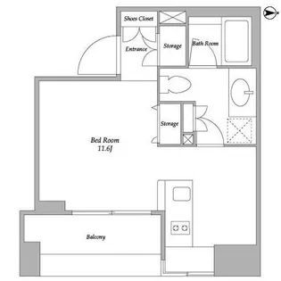 BPRレジデンス蔵前【6階】の間取り
