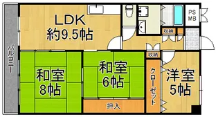 みずほマンション【3階】の間取り