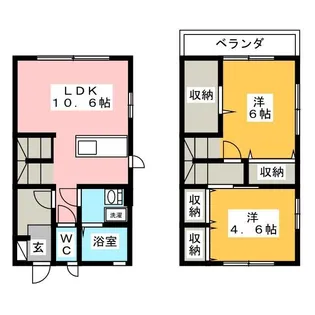 ル・ヴェール【2階】の間取り