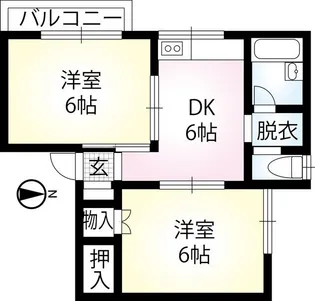 サンドルミ御滝A、B棟【2階】の間取り