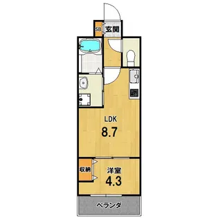 ブランドールO&M【1階】の間取り