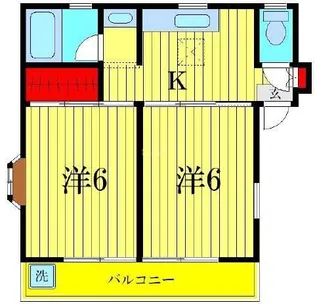 コーポカナメ【2階】の間取り
