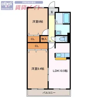 リブロンティ【2階】の間取り