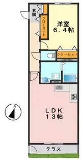 AMAZING GARDEN North【1階】の間取り