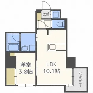 イリオスディオ【10階】の間取り