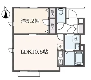 コントレイル【2階】の間取り