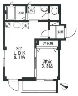 多喜川ビル【2階】の間取り