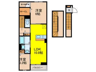 EXCEED宝塚【3階】の間取り