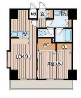 エクセリア池袋WEST【11階】の間取り