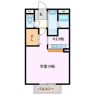 グランシャリオ【2階】の間取り