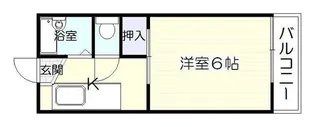 セレスティ南鹿児島【2階】の間取り