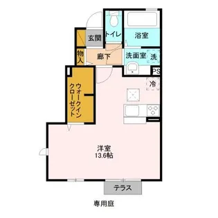 エクセルヴィラ【1階】の間取り