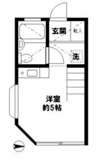 ビーンズ国立【1階】の間取り