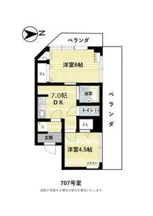 トナミビル【7階】の間取り