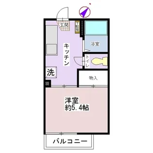 コーポTN春日B棟【2階】の間取り