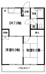 オーハイツ【2階】の間取り