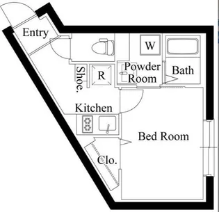 グローリオシェルト大崎【4階】の間取り