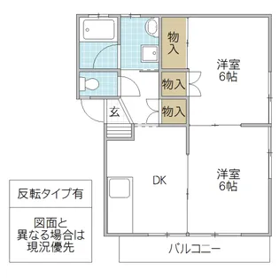 森島ハイツ【1階】の間取り