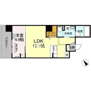 ジェイ・エス・ティ横浜東【7階】の間取り