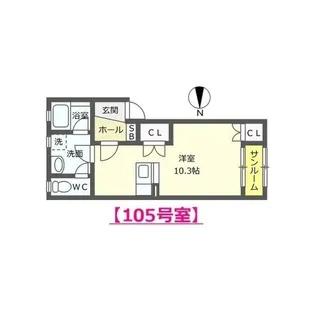 シャンティア【1階】の間取り