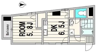 ビバリーハウスNo.8【1階】の間取り