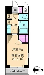ビイルーム小金井【4階】の間取り