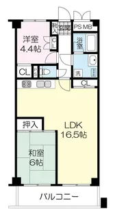 チュリス花壇 505【5階】の間取り