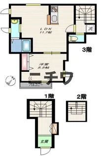 ゼームス坂メゾン【3階】の間取り