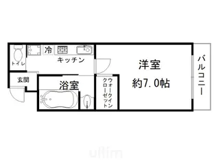 パレス15【4階】の間取り