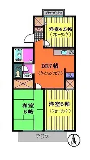 グリーンヒルズ【1階】の間取り