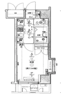 エクセリア池袋ウエスト【2階】の間取り