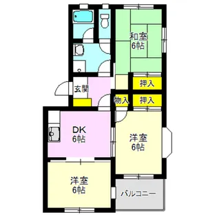 レジデンス中居【2階】の間取り