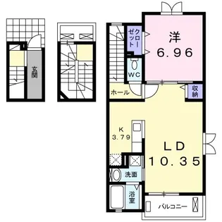 リヴェール I【3階】の間取り