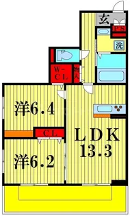 レジデンスヒルトップIX【2階】の間取り