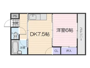 湯里コーポ【2階】の間取り