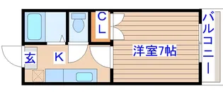 パールハイツ宮町【2階】の間取り
