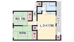 コーポはりま7号館【3階】の間取り