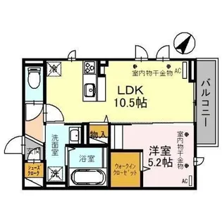 Dレジデンス兼六元町II【2階】の間取り