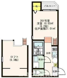 フェアレディ【2階】の間取り