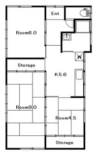 音無アパート【2階】の間取り