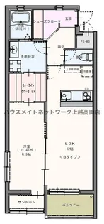 ミカエル高田【2階】の間取り
